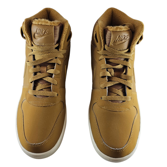 Nike Sneakers Women's 11 Ebernon Wheat Tan Mid High Tops Leather NWT - Picture 2 of 15
